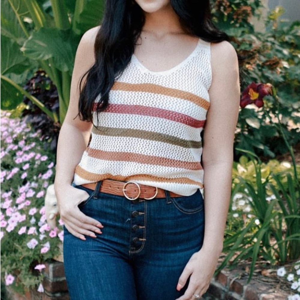 NEW! Striped knit tank